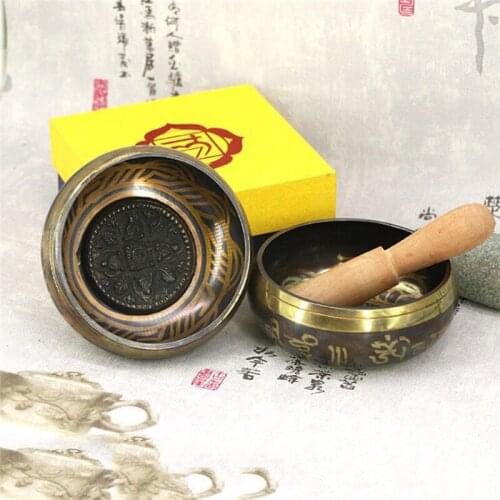 Tibetan Singing Bowl Decorative-wall-dishes Home Decoration Decorative Xizang Sacrifice Sacred Dharma Monks Lama