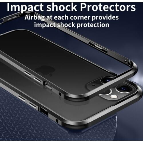 Ultra Thin Aluminum Frame With Soft Lining For Substantial Protection Cases For Iphone 12promax 12mini 11 11pro XS XR 7G 8P SE