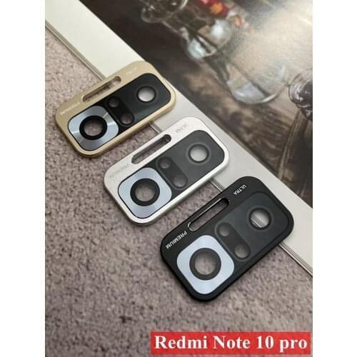 3D Camera Lens Protector For Xiaomi Redmi Note 10 pro Metal Ring Glass Screen Protective Film Case For Redmi Note10 pro Len Glas