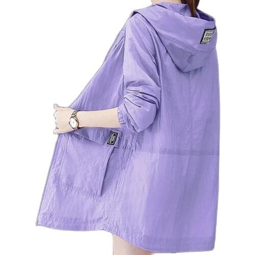 Loose Large Size Womens Sun Protection Clothing Womens Mid-Length 2021 Summer Version Sun Protection Clothing Anti-Ultraviolet