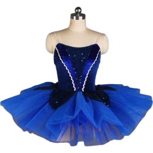 Ballet Dress Performance for Adults Blue Ballet Tutu Costume Puffy Tutu Skirt Ballerina Girls Ballet Dancewear 21024