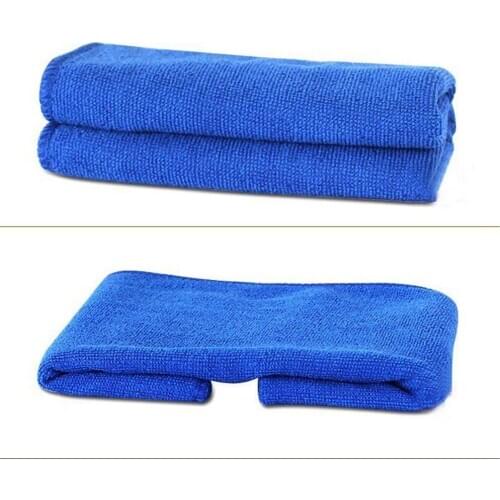 EE support 2Pcs 100% Pure microfiber Diagnostic-tool Ultra-soft Super Absorbent Car wash Car cleaning Nano Towels Blue