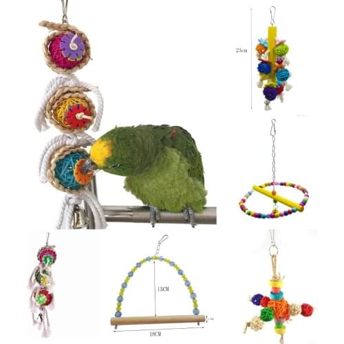 Parrots Toys And Bird Accessories For Pet Toy Swing Stand Budgie Parakeet Cage African Grey Vogel Speelgoed Parkiet