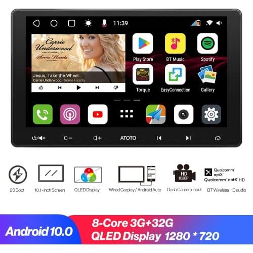 Car Radio Player Android Auto Carplay Multimedia Player Built-in Noise Cancellation Car Intelligent System GPS Navigation