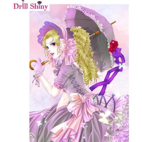 Lolita girl wall arts Diamond paintings animal 5D cross stitch kits Diamond embroidery rhinestone Diy Home Decor needlework gift