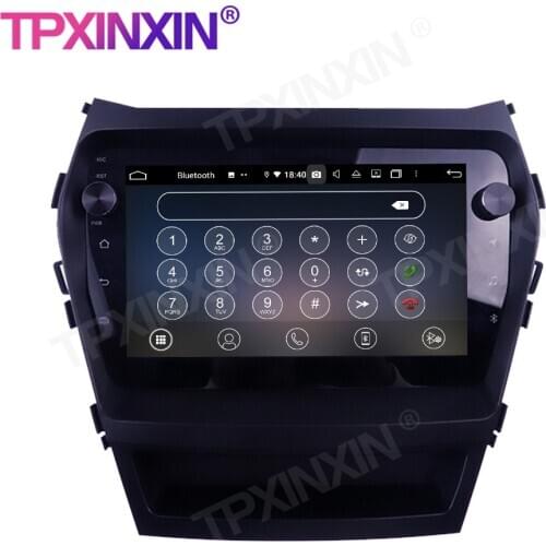 For Hyundai IX45 Santa Fe 2014-2018 Android 10 4+128G GPS IPS Car Multimedia Player Headunit Audio Radio Navigtion Tape Recorder