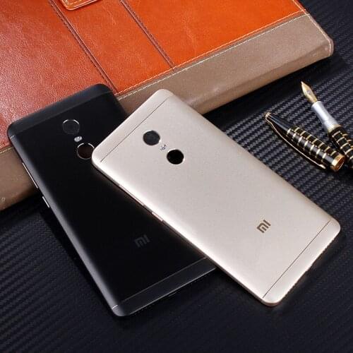Metal Back Shell back cover Battery Cover Case For redmi note 4x pro With Audio + -Buttons Boot Keys Camera Glass Lens Original