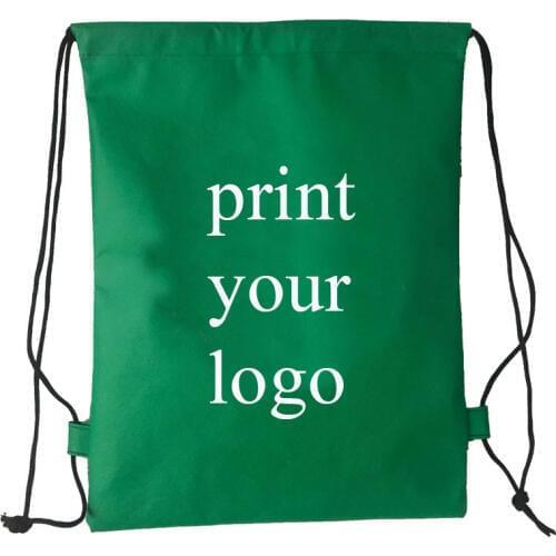 Non woven backpack pick your color,make your size add your logo custom bag printed drawstring