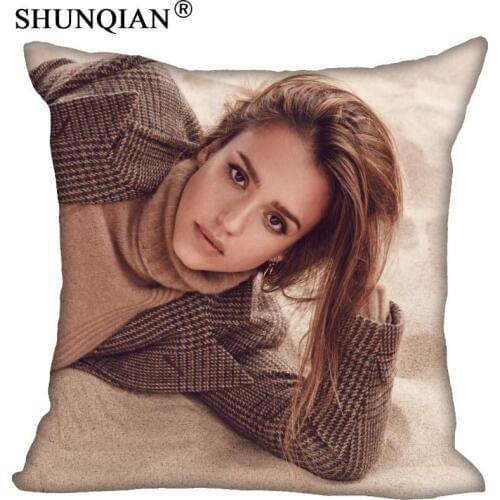 New Arrive Custom Jessica Alba Pillowcase 40x40cm 60x60cm more size double sides print Home Hot Pillow Cases