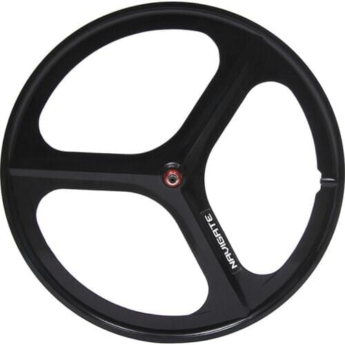 Magnesium Alloy bike wheel 700C bike rim 3 spokes fixie Bicycle Mag TRI front rear wheel Mag Alloy Fixed gear bike wheels Rims