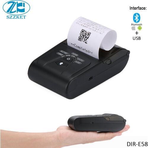 Handheld Wireless Bluetooth USB Thermal Receipt Printer for Android,IOS,Windows,58mm Paper Width thermal printer