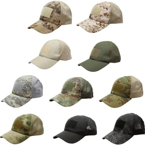 Women Men Casual Tactical Outdoor Camouflage Sports Cap Summer Breathable Quick-Drying Breathable Hat