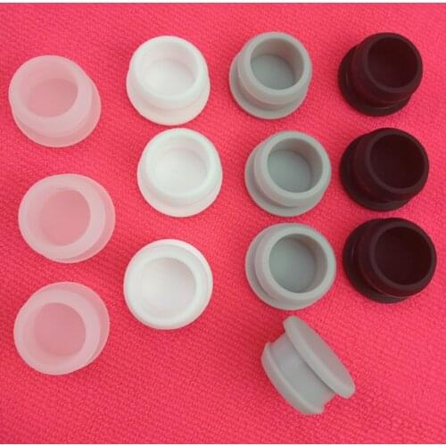 5PCS Silicone Rubber Snap-on Plugs Hole Caps High Temperature Seal Stopper Gasket Conical Plug Shockproof Rubber Pad