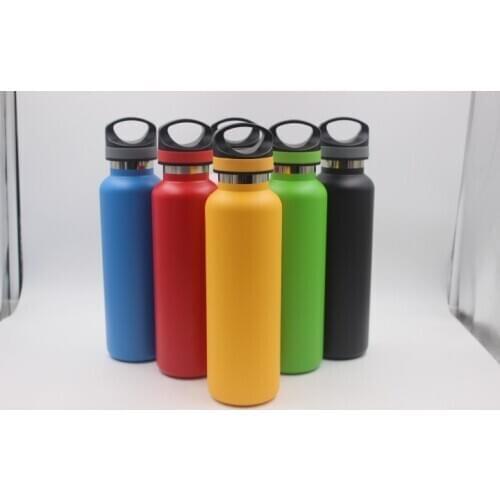 Quevinal50pcs 600ml 20oz Water Bottle Stainless Steel Vacuum Insulated Double Walled Keeps Drinks Cold Travel Coffe Sport Bottle