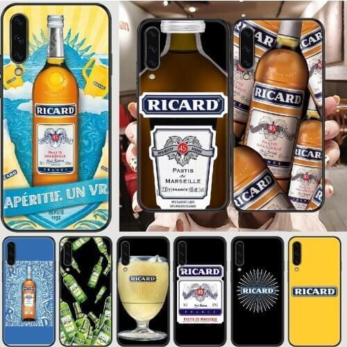 Ricard Phone case For Samsung Galaxy A 3 5 7 8 10 20 21 30 40 50 51 70 71 E S 2016 2018 4G black silicone cell cover tpu back 3D