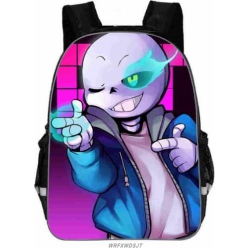 11/13/16 inch Undertale Backpack Animal Anime FNAF Freddy UT Sans Casual School Bags Toddlers Boys Girls Teenager Mochila Gift
