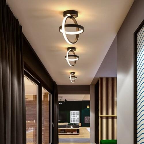LED Lustre Modern Chandelier Indoor Loft Decorative Fixture Bedroom Living Dining Room Aisle Corridor Lamp 110V 220V Minimalist