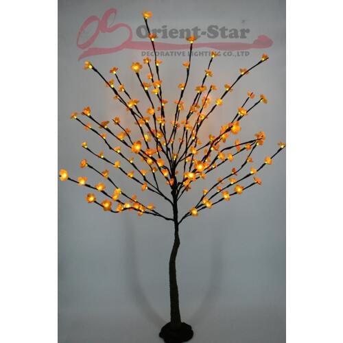 Free Shipping 52" 160 LED Plum Blossom Tree Light With Base Nature Trunk Holiday New Year Wedding Luminaria Decorative Tree Ligh