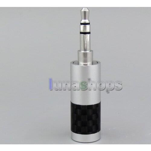 Carbon Shell Silver Color Balanced 3.5mm 3poles Plug adapter For Astell & Kern AK380 AK240 AK100i II AK70 LN006182