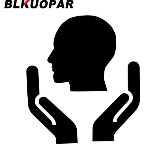 BLKUOPAR for Hand Brain Head Car Stickers Waterproof Decal Car Assessoires Suitcase Motocycle Helmet Waterproof Funny Decor