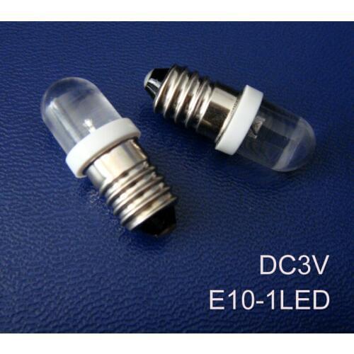 High quality,E10 3V Led,E10 Lamp DC3V,E10 light,E10 LED,E10 Pilot lamp,E10 Instrument Light,E10 Bulb 3V,free shipping 20pcs/lot
