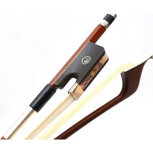 Yinfente Advanced 3/4 Upright Double Bass Bow Brazil wood French Style Ebony Frog Horse Hair