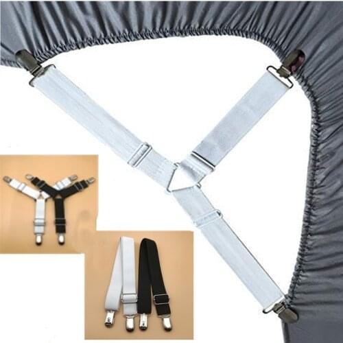 Grippers Suspender Cord Hook Loop Clasps Adjustable Elastic Mattress Cover Adjustable Bed Sheet Fasteners Straps