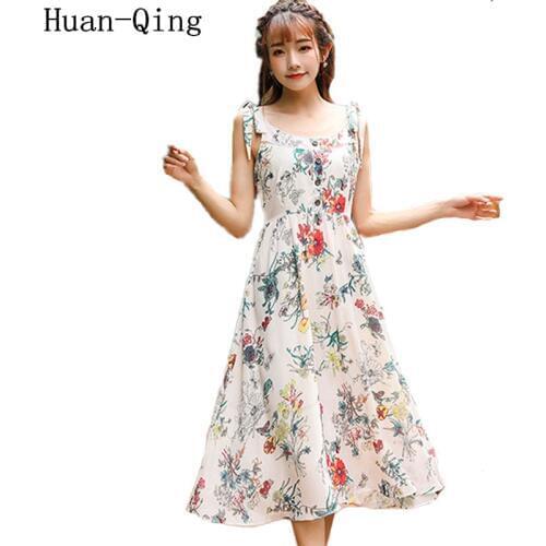 Ladies Vintage Floral Print Spaghetti Strap Dress Summer Runway Women Sexy Sleeveless Tunic Elegant Party Long Dresses Vestidos