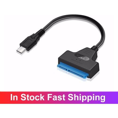1 Pcs 2.5 Inch USB 3.0 To SATA III Adapter Cable External Hard Drive Converter Cable 6Gbps Support UASP For SSD Data Transfer