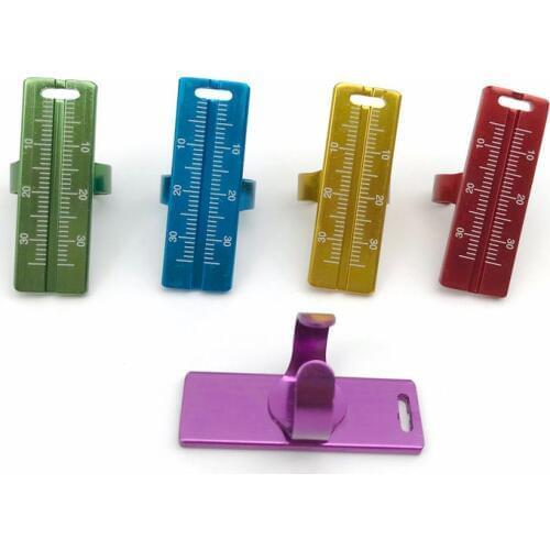 1pc Dental endo Finger Ruler Aluminium 30mm Gauge Span Measure Scale Measurement Tool
