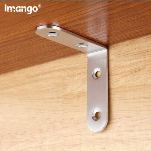 1PC Stainless Steel Angle Support Bracket 90 Degree Tripod Table Board Fastening Bracket Furniture Cabinet Screen Wall Palm