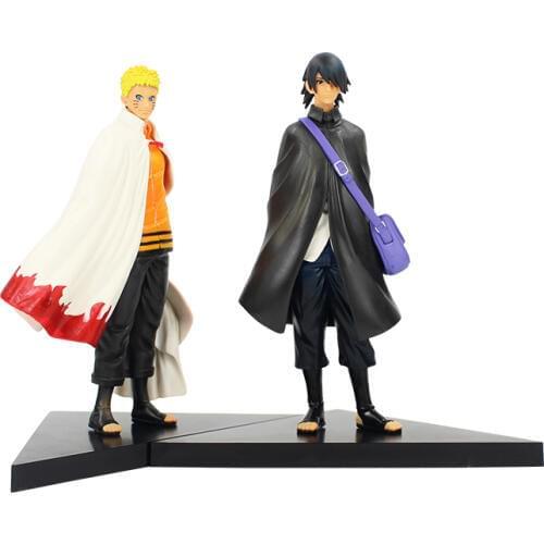 2pcs/lot 16cm Anime Naruto Uzumaki Naruto Uchiha Sasuke Action Figure PVC Model Collection Figurine Toy