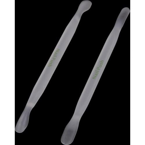 2 Pcs Pusher Trimmer Remover for Nail Finger Dead Skin Removers Pusher Nail Art Manicure Pedicure Care Tool Double Sided Cuticle