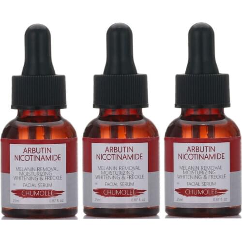 3pcs CHUMOLEE Alpha Arbutin Whitening Serum Freckle Removal Dark Spot melasma Nicotinamide Anti-wrinkle Face Serum skin care