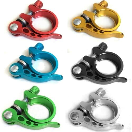 31.8mm Ultralight Aluminum Alloy Bicycle Seatpost Clamp Quick Release Mountain MTB BMX Road Bike Bicycle Seatpost Clamp