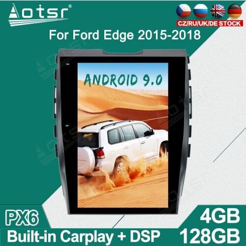 Big screen For Ford Edge 2015 -2018 Android Car Radio Player GPS Navigation Auto Stereo Multimedia Video Headunit carplay 4G SIM