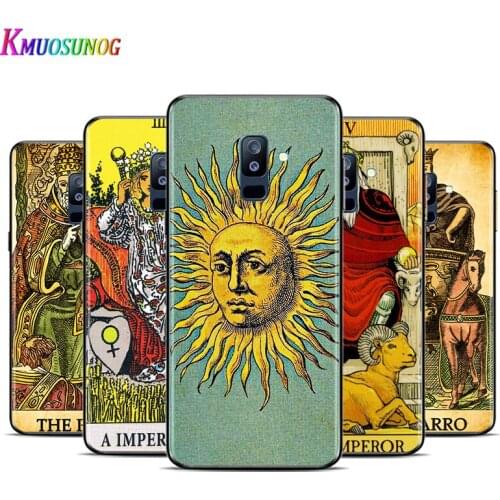 Luck Prediction Tarot For Samsung Galaxy A3 A5 A6 A7 A8 A9 A6S A8S A9S Star Plus 2016 2017 2018 Black Toft TPU Phone Case