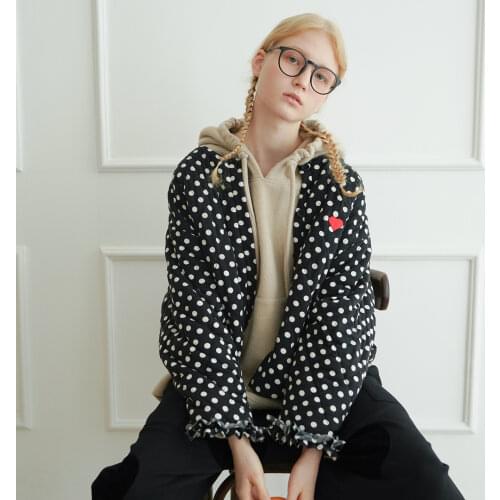 Imakokoni black short coat original womens clothing design student thickened warm jacket female autumn and winter essential