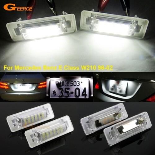 For Mercedes Benz E Class W210 E300 E320 E420 E430 E55 AMG 96-02 Ultra bright Smd Led License plate lamp light No OBC error
