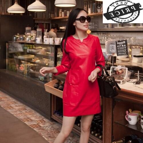 Elegant Dress Women Winter Autumn Dresses 2021 Korean Vintage Leather Mini Dress Ladies Vestidos Woman Sexy Clothes 11a