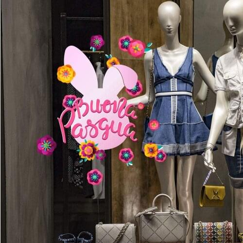 Kina UVPQ0018 Easter window sticker wall Stickers size 40x50 cm-showcases stores for Easter, Stickers