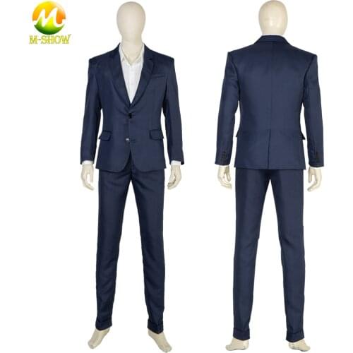 Leo Game Suit Infinite Darkness Cosplay Costume Leon Scott Kennedy Outfit with Wig Shoes Halloween Uniforms for Men Any Size