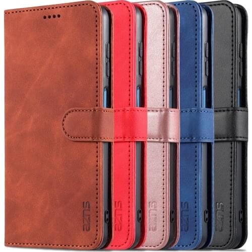 AZNS Leather Wallet Case for iPhone 12 Pro Max Mini 11 XS XR X SE2 8 7 6 6s Plus Luxury Flip Cover Coque Card Slots Magnetic