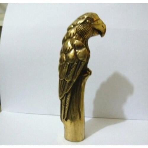 Copper Statue 100% bronze Pure Copper Brass Grandpa Good Lucky Collectible Old CHINESE OLD COPPER HAND CARVED EAGLE STATUE WALK