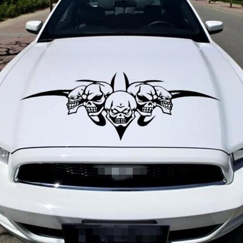 Car Stickers Skulls Ghost Rider Evil Creative Funny Decals Auto Tuning Styling 100cm 50cm D22