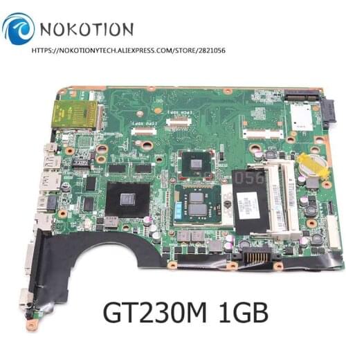 NOKOTION For HP Pavilion DV6 DV6T-2300 DV6-2000 580975-001 DA0UP6MB6F0 Laptop Motherboard GT230M Free CPU