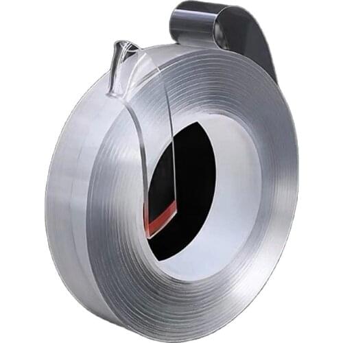 New Reusable Double Sided Adhesive Traceless Tape Removable Sticker Washable Adhesive Home Improvement Reusable Transparent Tape