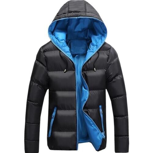 Parkas Men New Arrival Winter Youth Hooded Parkas Mens Coat Thick Loose Casual Jacket Short Parka Men Jacket Plus Size 4XL