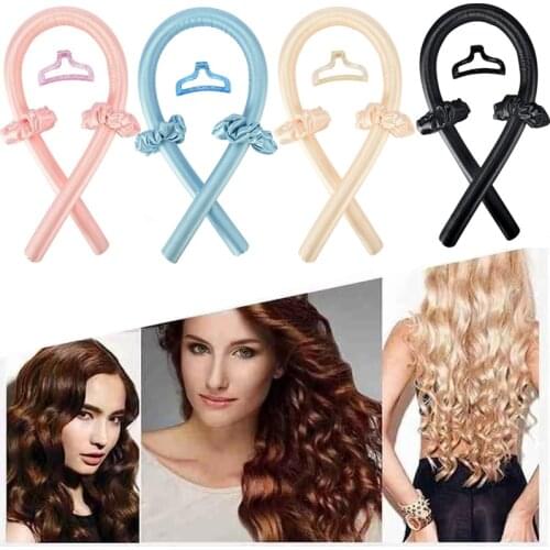 Heatless Curling Rod Headband No Heat Curls Ribbon Hair Rollers Sleeping Foam Hair Curlers Waver Hair Styling Tools Curler Waves