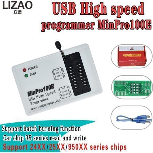 MinPro100E MinPro100G BIOS Programmer in FLASH SPI 24/25/95 Read and Write USB Memory Burner